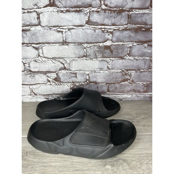 OOFOS OOAHH SPORT FLEX MATTE BLACK SLIDE SANDALS UNISEX Men Sz 11M US/44EU main image 10